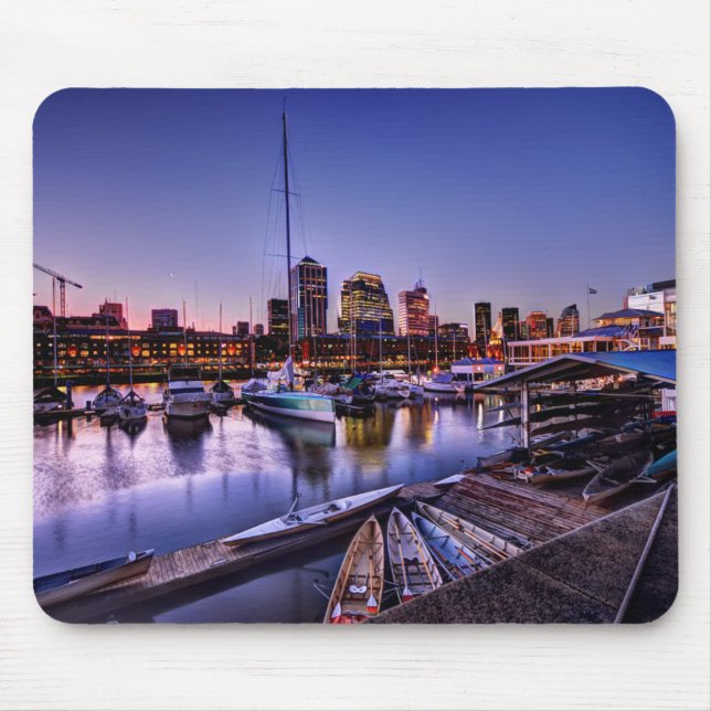 Mousepad Al Atardecer de Canoas - canoas no por do sol (Frente)