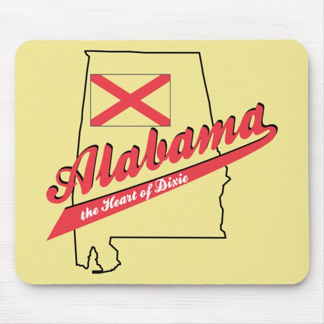 Mousepad Al Heart of Dixie Slogan (Frente)