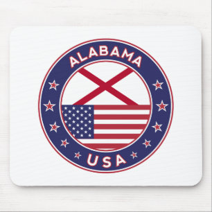 Mousepad Alabama, Estados Unidos, t-shirt do Alabama, Alaba