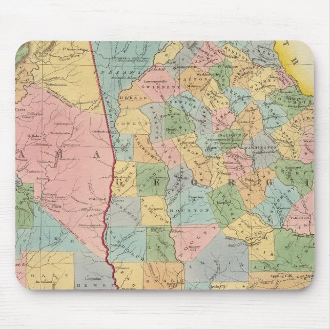 Mousepad Alabama, Geórgia (Frente)