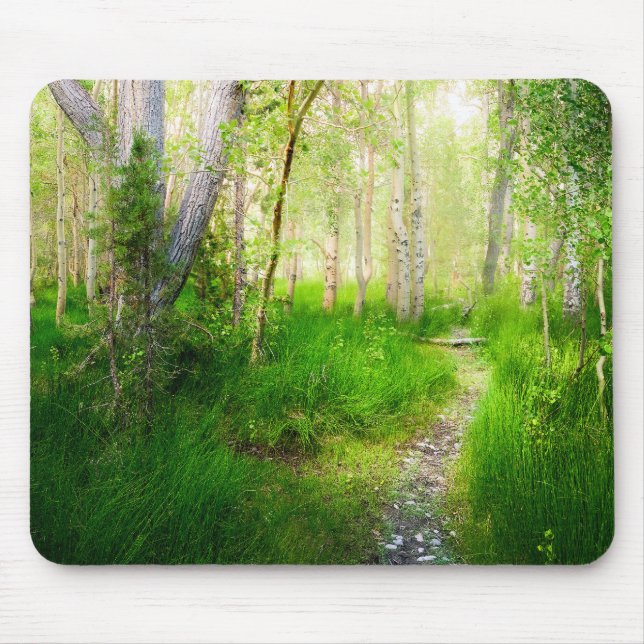 Mousepad Álamos e Gramíneas Luxuriantes no Lago Convict (Frente)