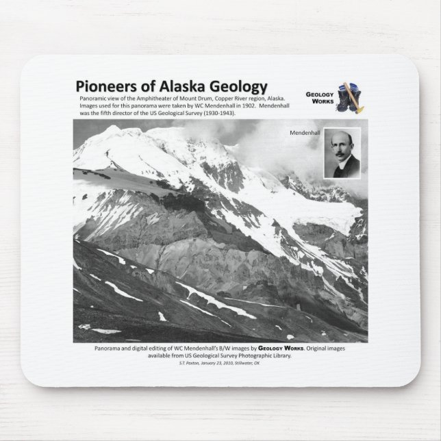 Mousepad Alaska eu - Pioneiros da geologia (Frente)
