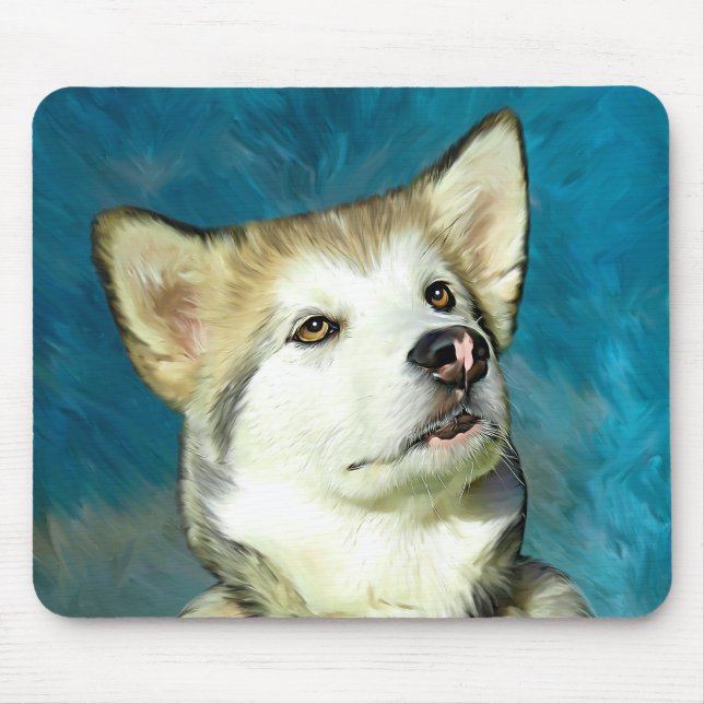 Mousepad Alaskan Malamute Dog Art (Frente)