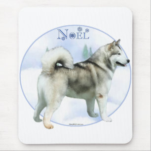 Mousepad Alaskan Malamute Noel