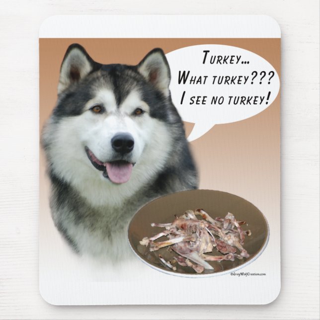 Mousepad Alaskan Malamute Turquia (Frente)