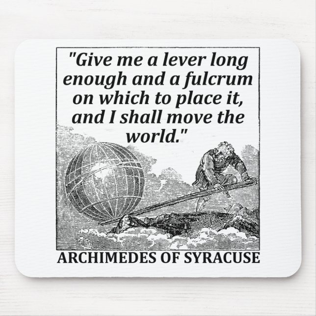 Mousepad Alavanca de Archimedes (Frente)