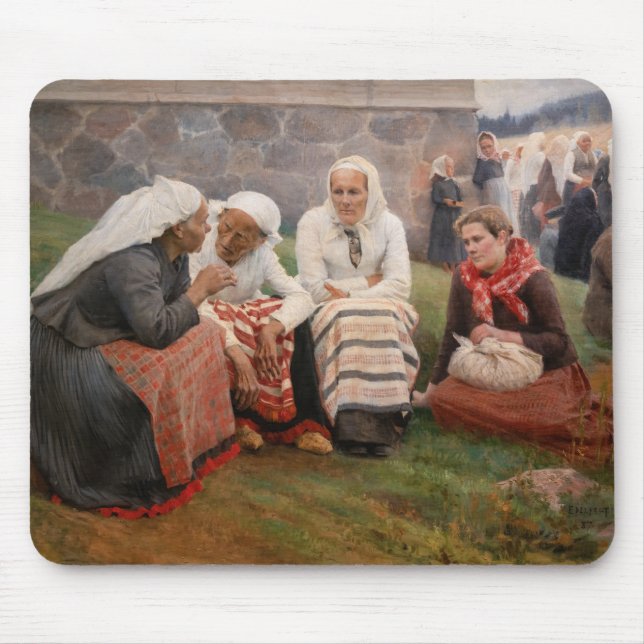 Mousepad Albert Edelsense - Mulheres Fora da Igreja (Frente)