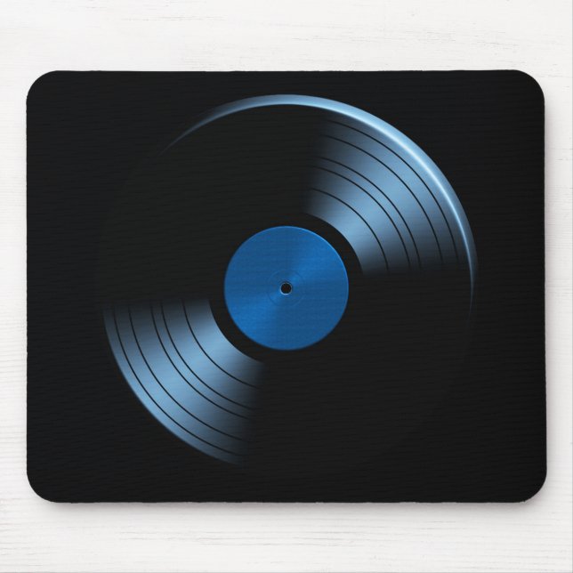 Mousepad Álbum gravado de vinil - muito retro (Frente)
