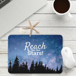 Mousepad Alcance para as Estrelas Céu Estrelado Motivaciona