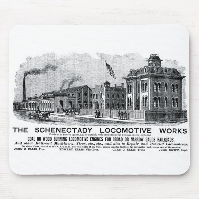 Mousepad Alco-Schenectady Locomotive Works, 1870 (Frente)
