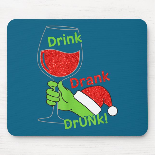 Mousepad Álcool &amp; Rabos Beba Bebi Bebado! Divertido Chr (Frente)
