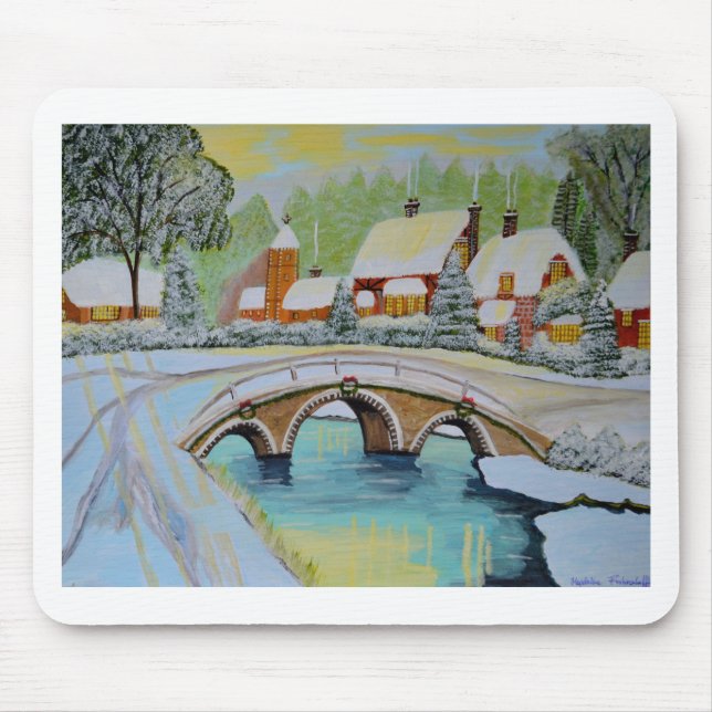 Mousepad aldeia de inverno (Frente)