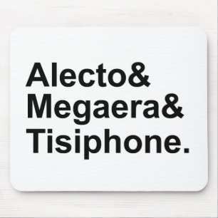 Mousepad Alecto Megaera Tisífone Fúrias Gregas do Mito