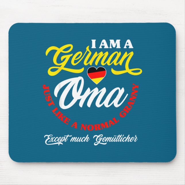 Mousepad Alegre Alemanha Avó Alemã Alemã Oma Deutsche Om (Frente)