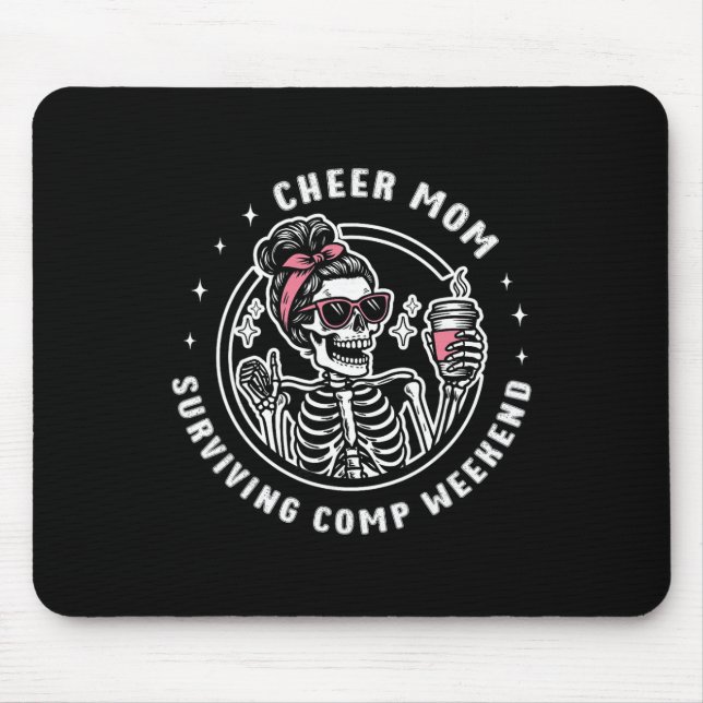 Mousepad Alegre Mãe Sobrevivendo ao Fim de Semana de Compet (Frente)