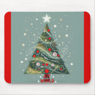 Mousepad Alegria à árvore de Natal do mundo