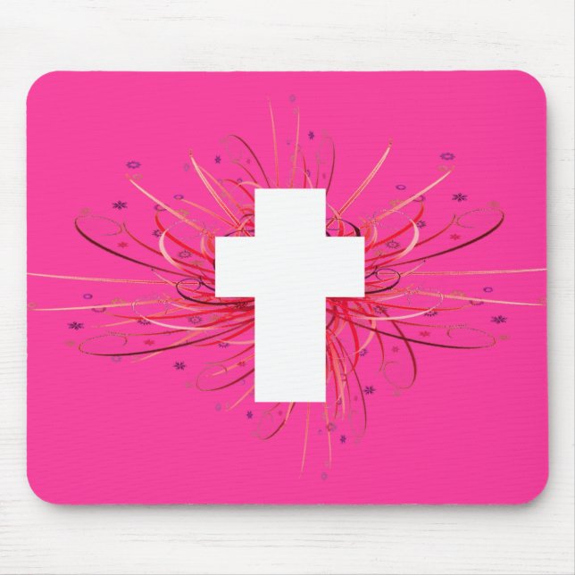 Mousepad ALEGRIA! na cruz (Frente)