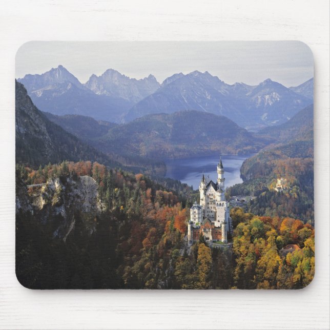 Mousepad Alemanha, Baviera, Castelo de Neuschwanstein. Rei (Frente)