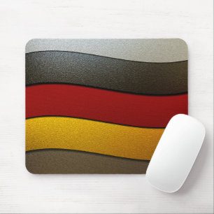 Mousepad Alemanha Flag Colors-Chrome por Shirley Taylor