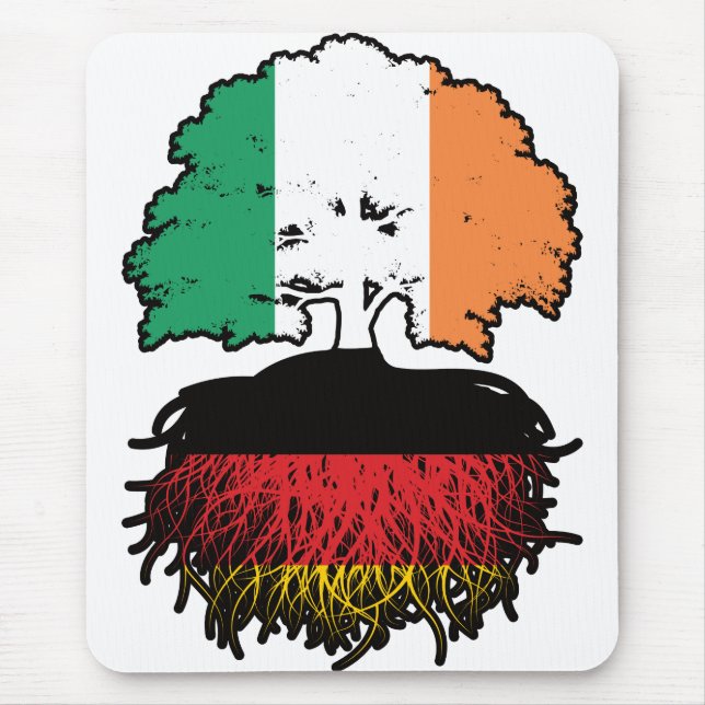 Mousepad Alemanha Irlanda Irlanda, Alemanha, Tree Roots Fla (Frente)