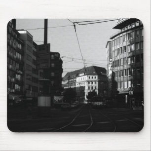 Mousepad Alemanha vintage rua da cidade de Frankfurt 1970