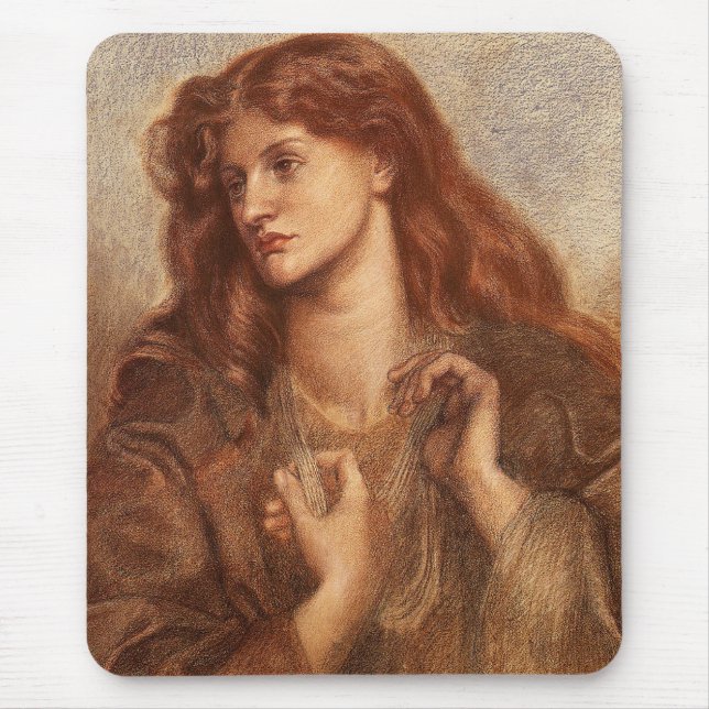 Mousepad Alexa Wilding (Jovem Elegante Com Cabelo Vermelho) (Frente)