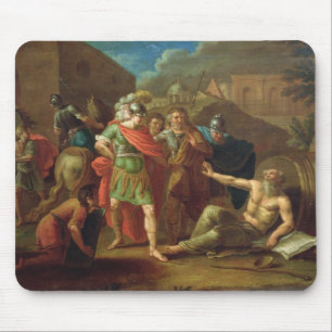 Mousepad Alexander o excelente visita Diogenes em Corinth