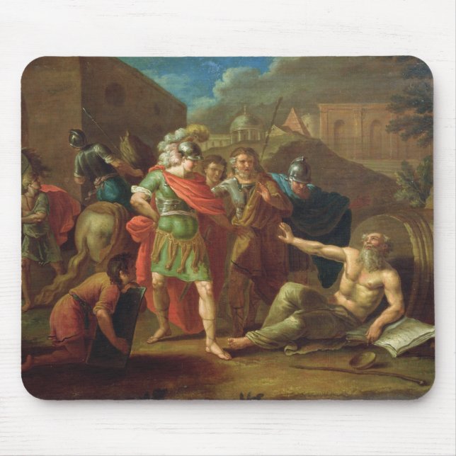 Mousepad Alexander o excelente visita Diogenes em Corinth (Frente)