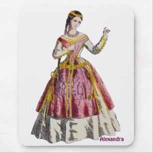 Mousepad ALEXANDRA Personalizada ~Espanhola Senhora de Clas
