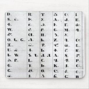 Mousepad Alfabeto Cherokee, o Lithography de Pendelton '