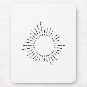 Mousepad Alfabeto Código Morse