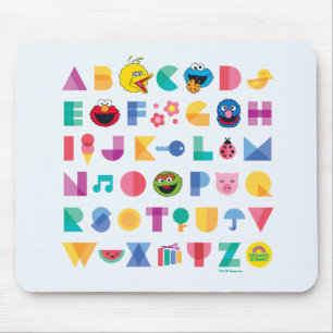 Mousepad Alfabeto da Rua Sésamo