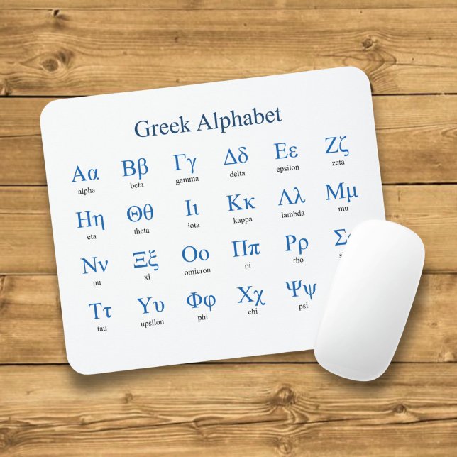 Mousepad Alfabeto Grego (Criador carregado)