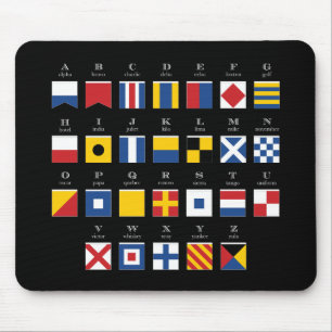 Mousepad Alfabeto náutico