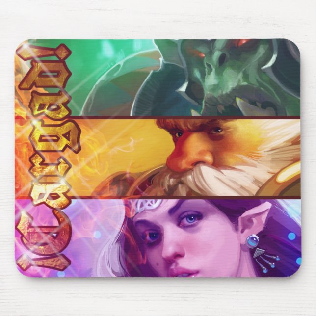 Mousepad Alfombrilla banners fantasía Cargad (Frente)