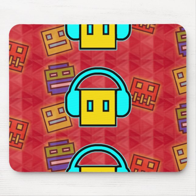 Mousepad Alfombrilla de mouse Geometry Dash (Frente)