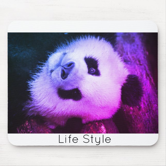 Mousepad Alfombrilla De Ratón Bear Panda Life Style  trendi (Frente)