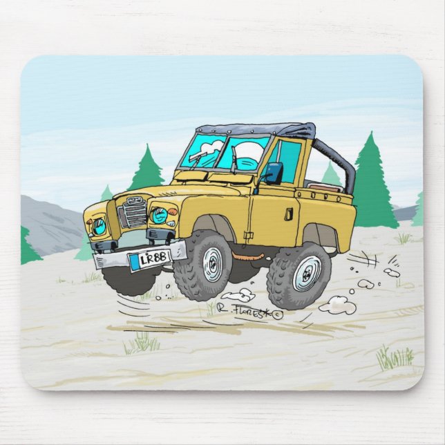 Mousepad AlfombrillaLandRover88zazzle (Frente)