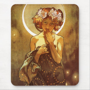 Mousepad Alfons Mucha: Luna