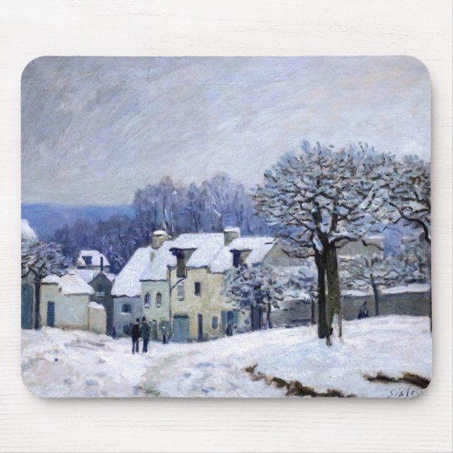 Mousepad Alfred Sisley - Coloque Chenil em Marly, Efeito da (Frente)