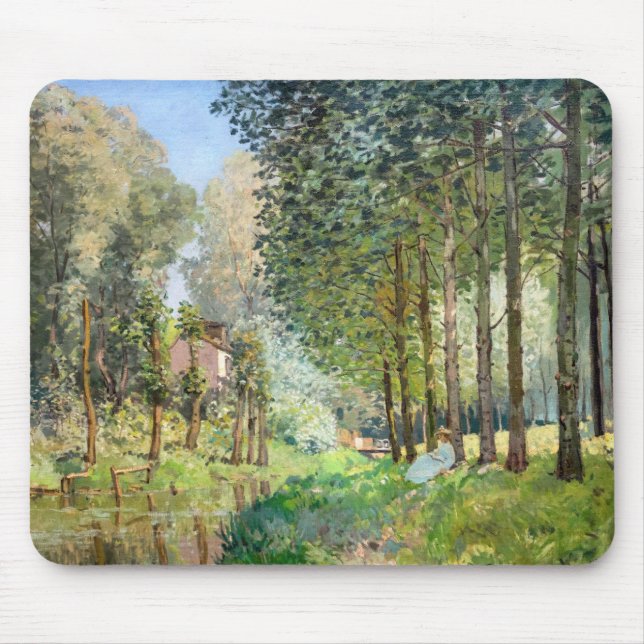 Mousepad Alfred Sisley - Descanse ao longo da Corrente (Frente)