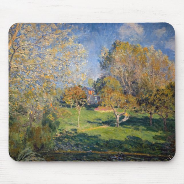 Mousepad Alfred Sisley - O Jardim de Hoschede, Montgeron (Frente)