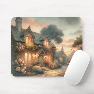Mousepad Algodão de Fairytalte ao Sunset com Rosas