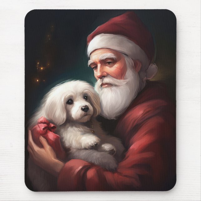 Mousepad Algodão De Tulear Com Natal (Frente)