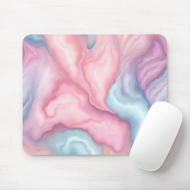 Mousepad Algodão Doce Abstrato (Com mouse)
