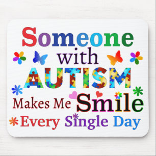 Mousepad Alguém Com AUTISMO Me Faz SORRIR