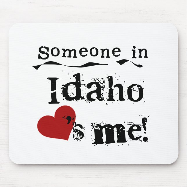 Mousepad Alguém em Idaho ama-me (Frente)