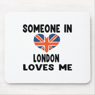 Mousepad Alguém Em Londres Me Ama A Inglaterra Bandeira Bri