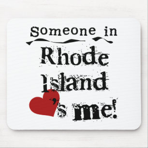 Mousepad Alguém em Rhode - a ilha ama-me