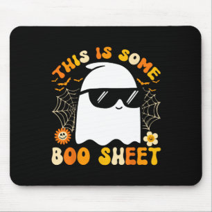 Mousepad Algum Folheto de Boas Folhas de Halloween Ghost En